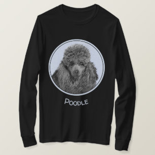 Camiseta Poodle Painting Miniature Toy Black
