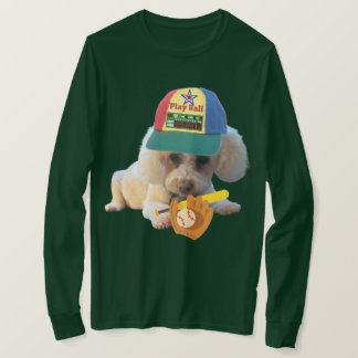 Camiseta Poodle Play Ball Men's Long-sleeve Green