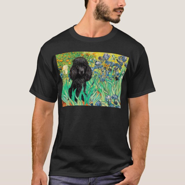 Camiseta Poodle (preto 1) - Irrises (Frente)