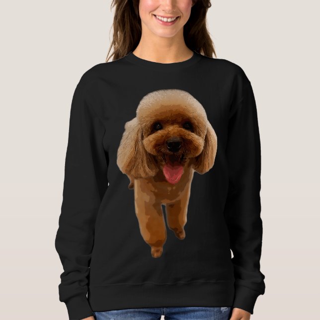 Camiseta Poodle Puppy Dog Mini Toy Teacup (Frente)