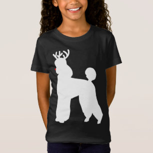 Camiseta Poodle Reindeer Cão de Natal