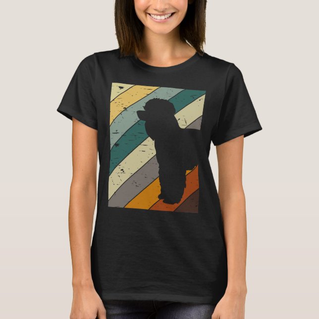 Camiseta Poodle Retro Style Dog Lover (Frente)