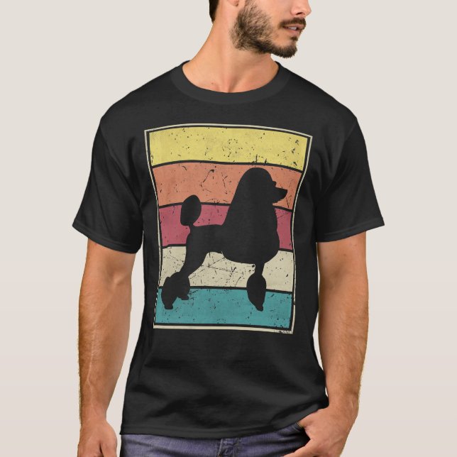 Camiseta Poodle Retro Vintage Classic (Frente)