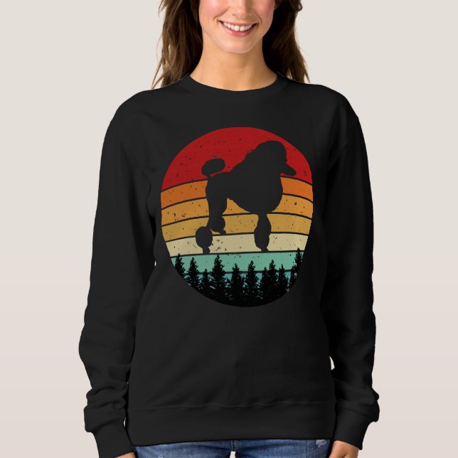 Camiseta Poodle Retro Vintage Design (Frente)