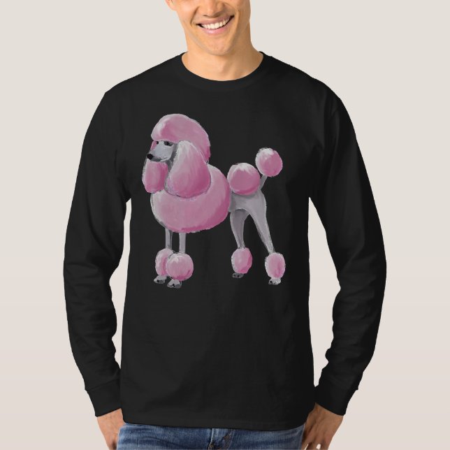 Camiseta Poodle rosa (Frente)
