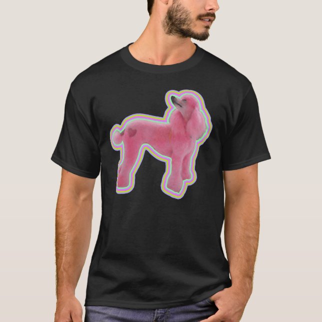 Camiseta Poodle Rosa (Frente)