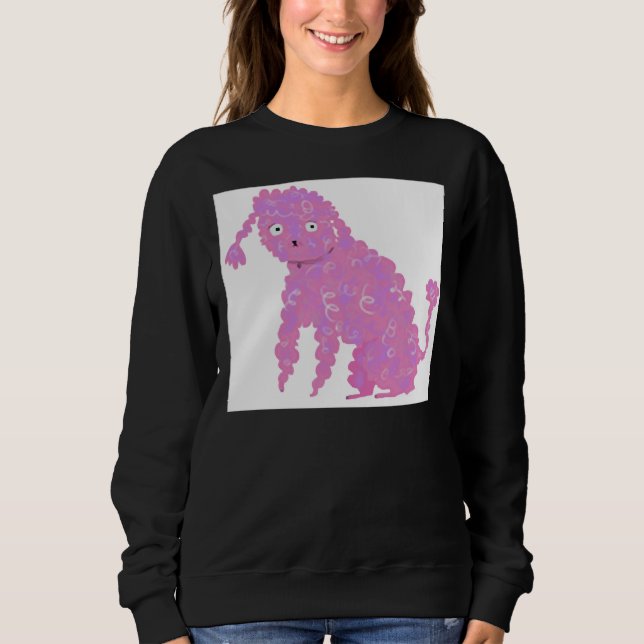 Camiseta Poodle Rosa Longa (Frente)