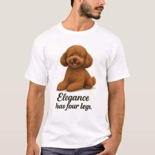 Camiseta Poodle Toy � A Elegância Tem Quatro Pernas