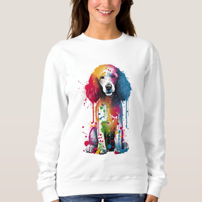 Camiseta Poodle Vibrante e Colorida (Frente)