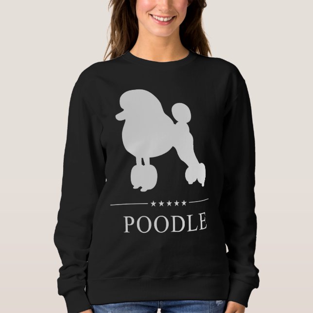 Camiseta Poodle White Silhouette (Frente)