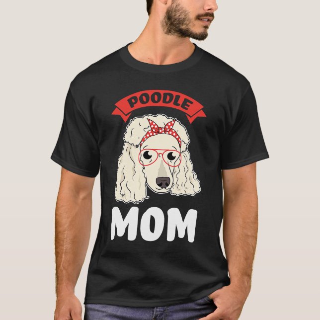 Camiseta poodles da mãe (Frente)
