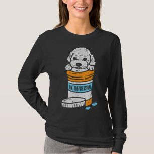Camiseta Poodô Animal Pet Cachorro De Poodle Antidepressivo