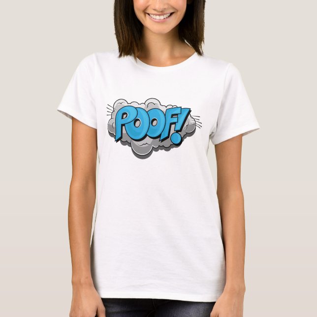 Camiseta Poof cómico do pop art! (Frente)