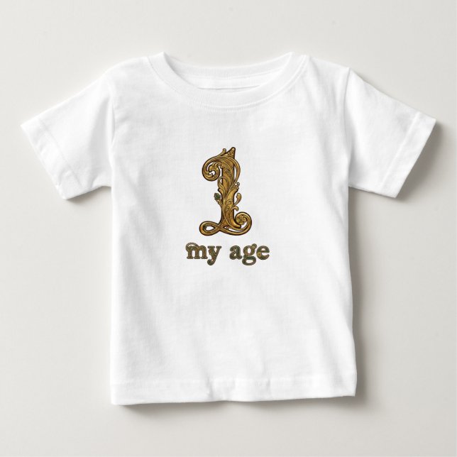 Camiseta Pooh Primeiro Aniversário Personalizado (Frente)