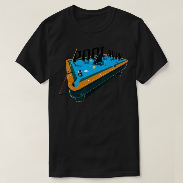 Camiseta Pool de jogadores de Piscina engraçados para amant (Frente do Design)