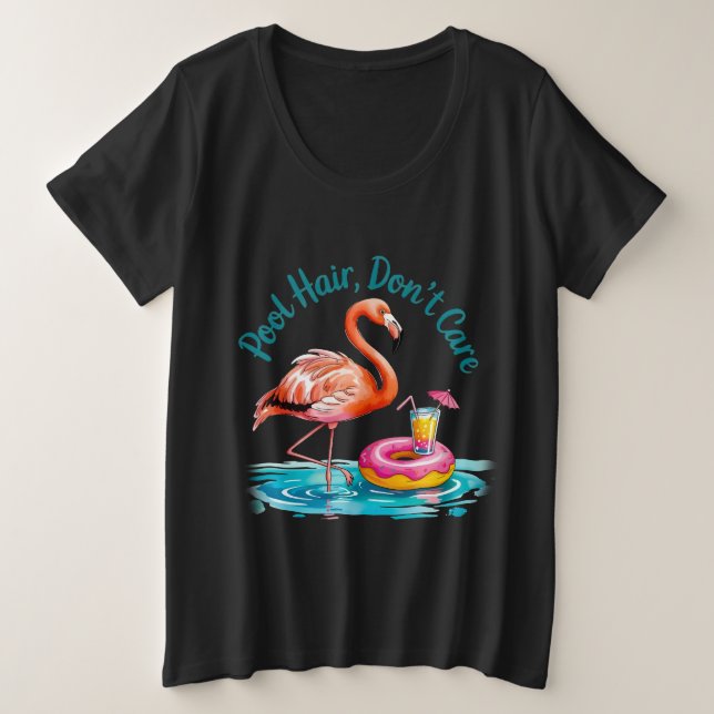 Camiseta Pool Hair, Don’t Care  (Frente do Design)