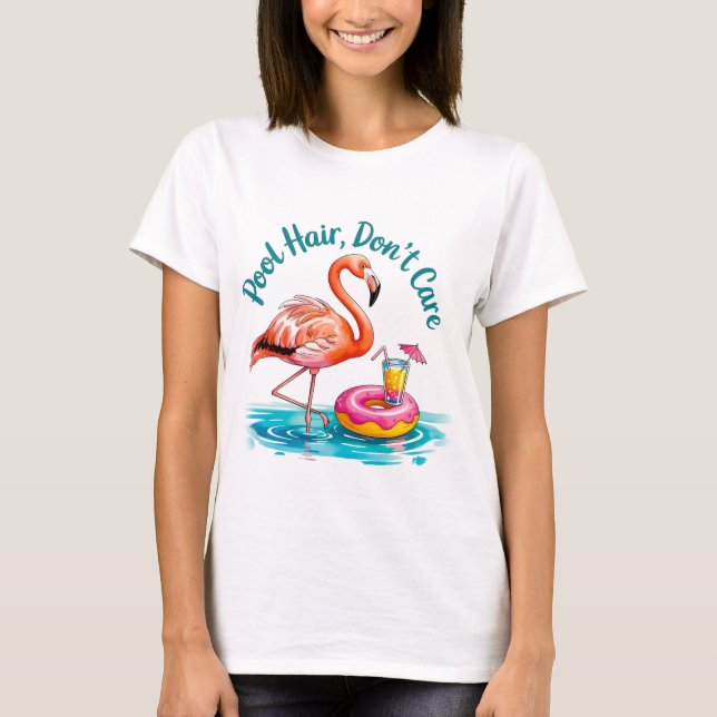 Camiseta Pool Hair, Don’t Care  (Frente)