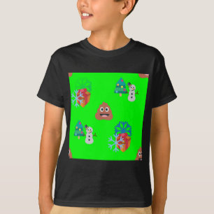 Camiseta poop emoji de natal
