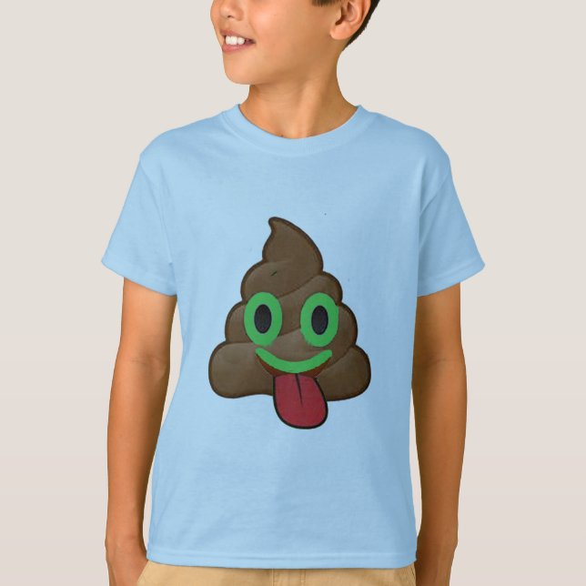 Camiseta poop emoji sortudo Dia de São Patrício verde irlan (Frente)