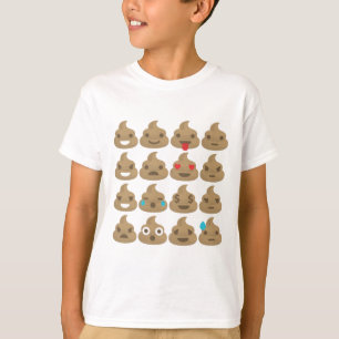 Camiseta poop emojis