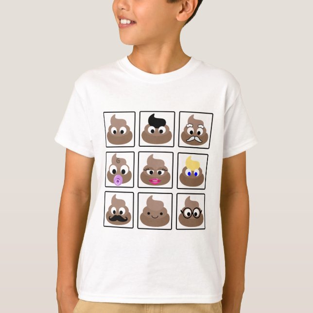 Camiseta Poop Muitos Rostos (Frente)