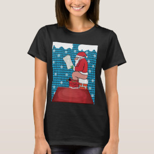 Camiseta Pooping Santa Claus Ugly Christmas Sweater