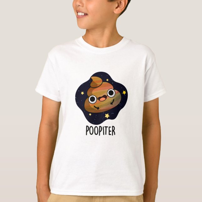 Camiseta Poopiter Funny Planet Jupiter Pun (Frente)