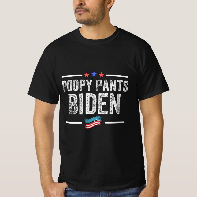 Camiseta Poopy Pants Biden (Frente)