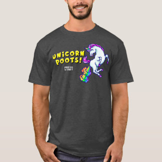 Camiseta Poots do Unicorn de 8 Bits