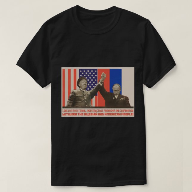 Camiseta Pooty e o POTUS (Putin e Trump) (Frente do Design)