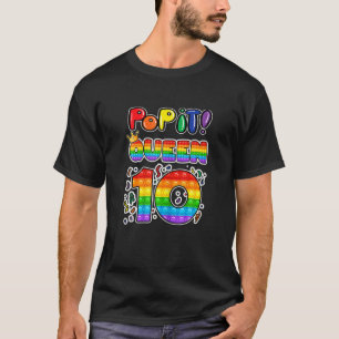 Camiseta Pop 10º Aniversário Da Rainha Anos