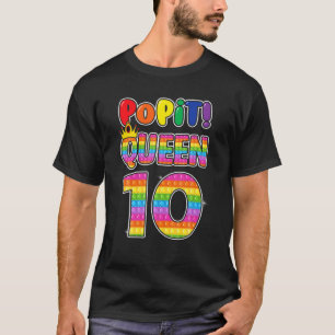 Camiseta Pop 10º Aniversário Rainha 10 Anos