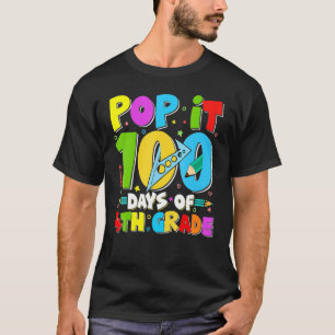 Camiseta Pop 100 Dias De Estudantes Do 4º Grau 100 Dias De