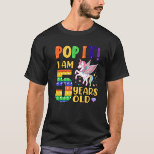 Camiseta Pop 5 de Aniversário De Toddler Meninas De 5 Anos