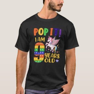 Camiseta Pop 9º Aniversário Garotas Meninas De 9 Anos