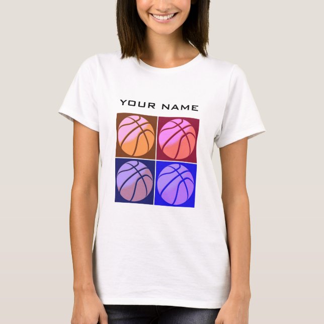 Camiseta Pop Art Basball Seu Nome (Frente)