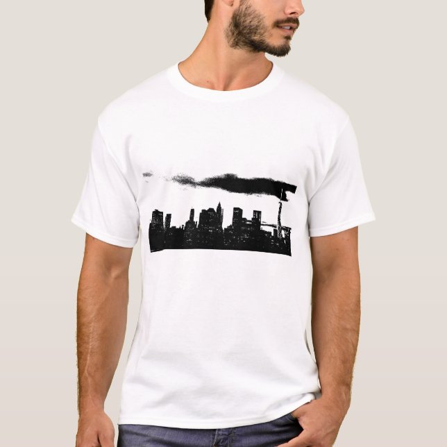 Camiseta Pop Art Black White NYC Nova Iorque (Frente)