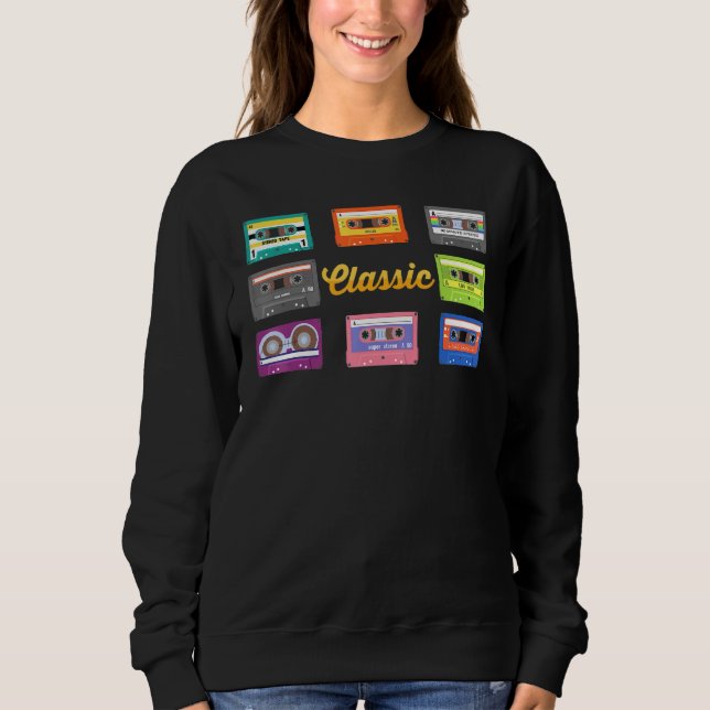 Camiseta Pop Art - Clássico - Cassete - Noventa - Com (Frente)