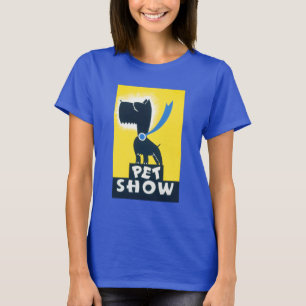 Camiseta Pop art da mostra do animal de estimação de