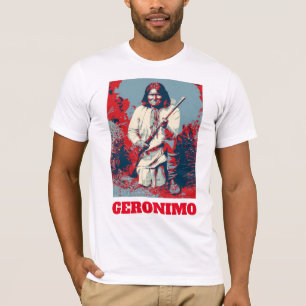 Camiseta Pop art de Geronimo do chefe indiano