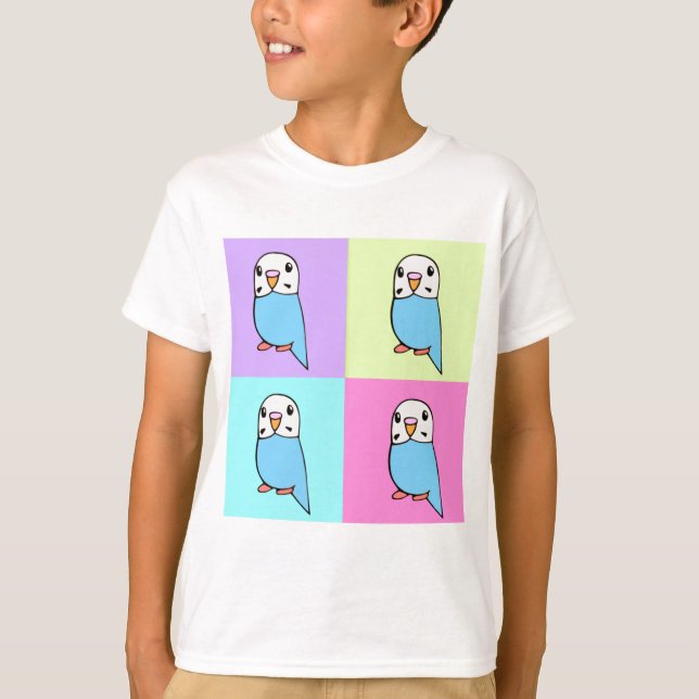 Camiseta Pop Art de Periquitos (Frente)