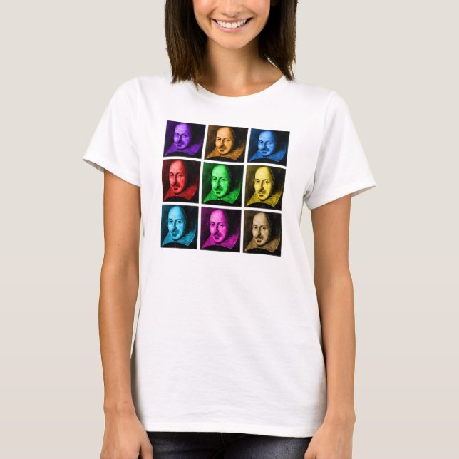 Camiseta Pop art de Shakespeare (Frente)