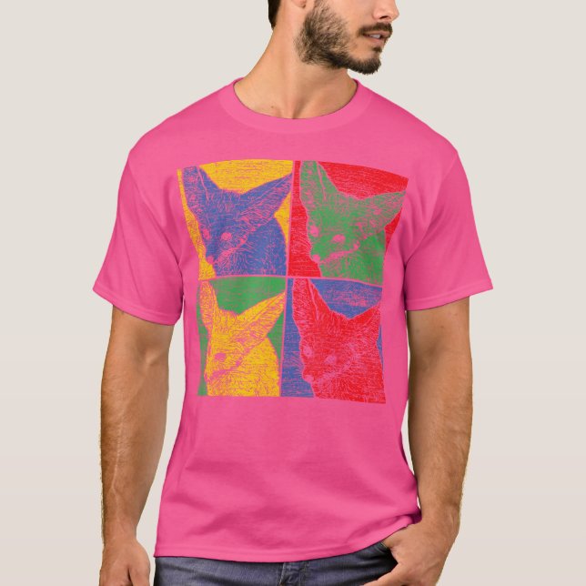 Camiseta Pop Art Desert Fox (Frente)