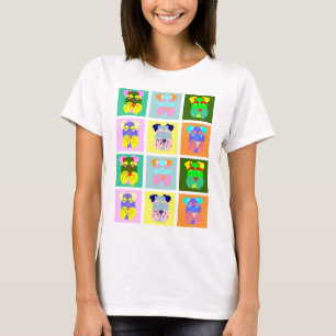 Camiseta Pop art do Schnauzer