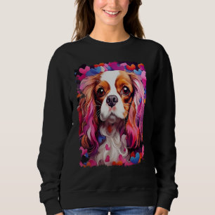 Camiseta Pop Art Dog Cavalier King Charles Spaniel Valentin