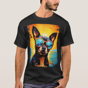 Camiseta Pop Art Dog Chihuahua Havaiano