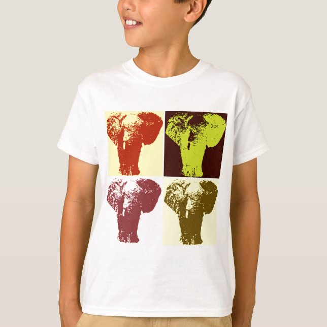 Camiseta Pop Art Elephant (Frente)