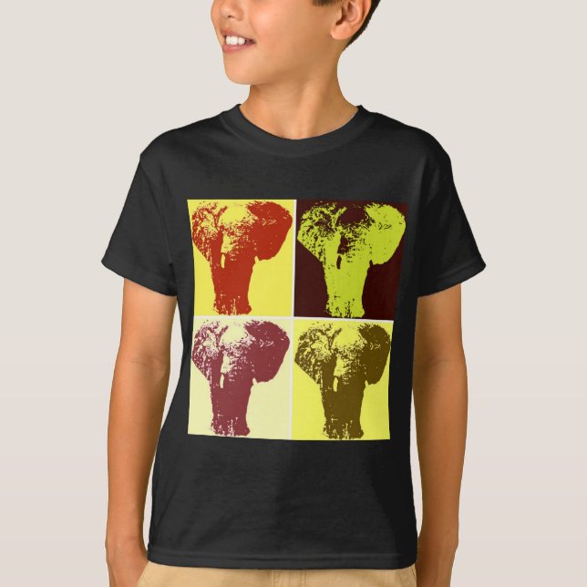 Camiseta Pop Art Elephant (Frente)