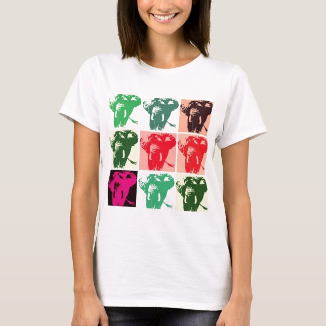 Camiseta Pop Art Elephants (Frente)