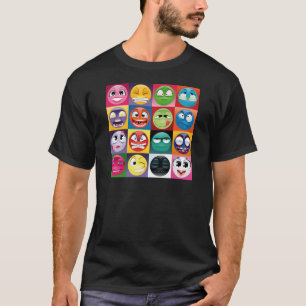 Camiseta pop art emojis